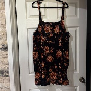 Torrid Black and Pink Floral Dress